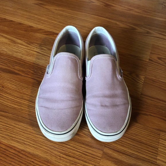 Vans Shoes - Eggplant colored slip on Vans